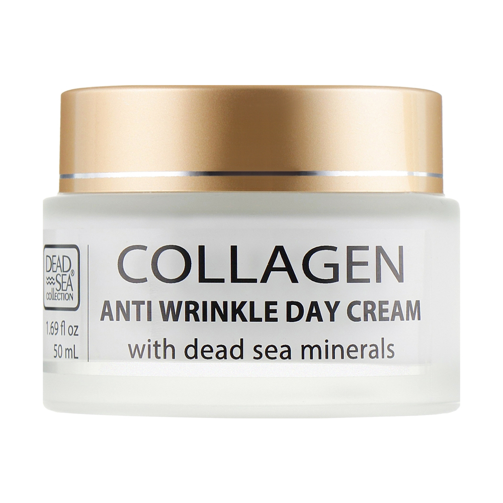 Денний крем для обличчя Dead Sea Collection Collagen Anti-Wrinkle Day Cream проти зморшок з колагеном та мінералами Мертвого моря, 50 мл